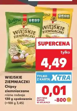 Kaufland Chipsy ziemniaczane cebulka Wiejskie Ziemniaczki oferta