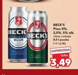 Kaufland Piwo bezalkoholowe Beck's Blue oferta