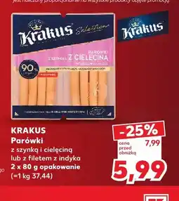 Kaufland Parówki z szynką i cielęciną 2-pak Krakus oferta