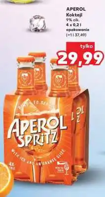 Kaufland APEROL Koktajl 9% alk. 4 x 0,2 l opakowanie oferta