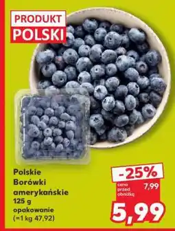 Kaufland Polskie Borówki amerykańskie 125 g oferta