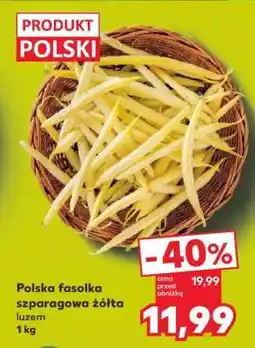 Kaufland Polska fasolka szparagowa żółta luzem 1 kg oferta