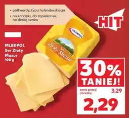 Kaufland MLEKPOL Ser Złoty Mazur 100 g oferta