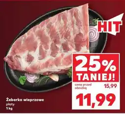 Kaufland Żeberka wieprzowe płaty 1 kg oferta