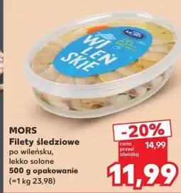 Kaufland MORS Filety śledziowe po wileńsku, lekko solone oferta