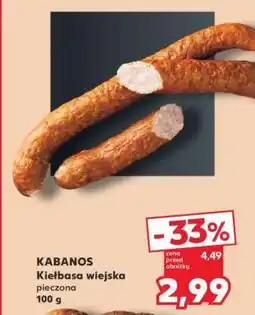 Kaufland KABANOS Kiełbasa wiejska pieczona 100 g oferta