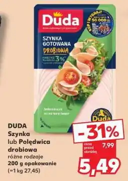 Kaufland DUDA Szynka lub Polędwica drobiowa oferta