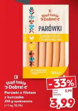 Kaufland Parówki z filetem z kurczaka oferta