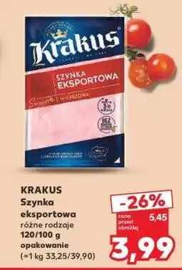 Kaufland KRAKUS Szynka eksportowa oferta