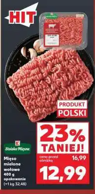 Kaufland Mięso mielone wołowe 400 g opakowanie (~1 kg 32,48) oferta