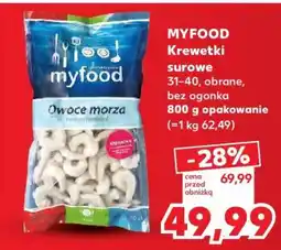 Kaufland MYFOOD Krewetki surowe oferta