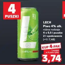 Kaufland LECH Piwo 4% alk oferta