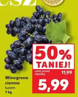 Kaufland Winogrona ciemne, luzem 1 kg oferta