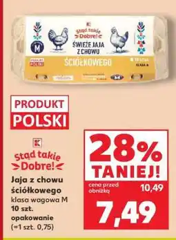 Kaufland Jaja z chowu ściółkowego oferta