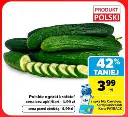 Carrefour Polskie ogórki krótkie oferta