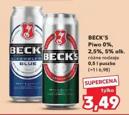 Kaufland BECK’S Piwo 0%, 2,5%, 5% alk oferta