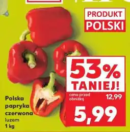 Kaufland Polska papryka czerwona luzem 1 kg oferta