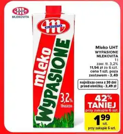 Carrefour Mleko UHT Wypasione Mlekovita oferta
