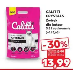 Kaufland CALITTI CRYSTALS Żwirek dla kotów 3,8 l opakowanie oferta