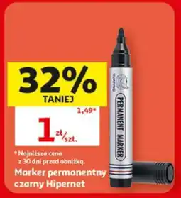 Auchan Marker permanentny czarny Hipernet oferta