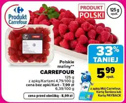 Carrefour Polskie maliny oferta