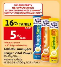 Auchan Tabletki musujące Krüger Vital Power oferta
