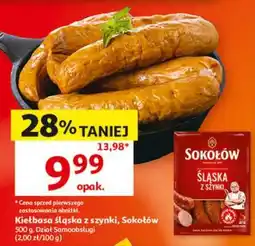 Auchan Kiełbasa śląska z szynki Sokołów oferta