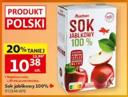 Auchan Sok jabłkowy 100 oferta