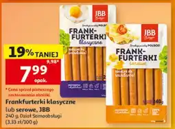 Auchan Frankfurterki klasyczne lub serowe, JBB oferta