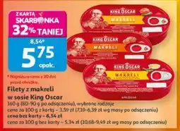 Auchan Filety z makreli w sosie King Oscar oferta