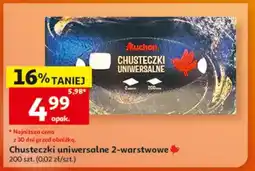 Auchan Chusteczki uniwersalne 2-warstwowe oferta