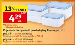 Auchan Pojemnik na żywność prostokątny Curver oferta