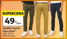 Auchan Spodnie męskie typu chino oferta