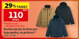 Auchan Kurtka męska techniczna typu parka, na polarze oferta