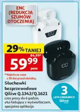 Auchan Słuchawki bezprzewodowe Qilive Q.1342/Q.1621 oferta
