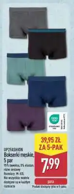 ALDI UP2FASHION Bokserki męskie, 5 par oferta