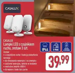 ALDI CASALUX Lampki LED z czujnikiem ruchu, zestaw 3 szt oferta