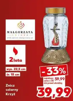 Kaufland Znicz solarny Krzyż oferta