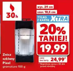 Kaufland Znicz szklany Pixel oferta