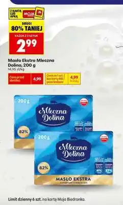 Biedronka Masło Ekstra Mleczna Dolina 200 g oferta