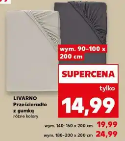 Kaufland LIVARNO Prześcieradło z gumką oferta