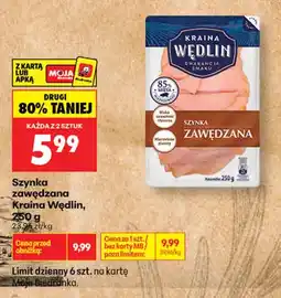 Biedronka Szynka zawędzana Kraina Wędlin oferta