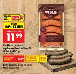 Biedronka Kiełbasa z szynki sądecka Kraina Wędlin Select oferta