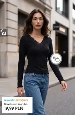 Sinsay Bawełniana koszulka oferta