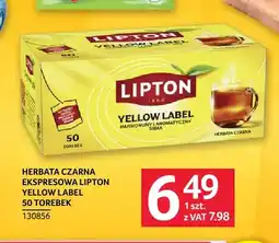 Selgros Herbata czarna ekspresowa Lipton Yellow Label oferta