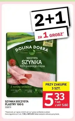 Selgros Szynka soczysta plastry Dolina Dobra oferta