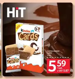 Selgros Ciastka Kinder Cards oferta