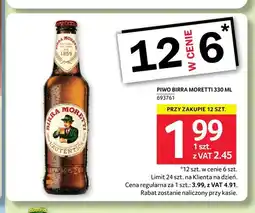 Selgros Piwo Birra Moretti oferta