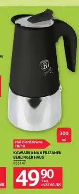 Selgros Kawiarka na 6 filiżanek Berlinger Haus oferta