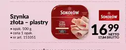 Makro Szynka złota plastry Sokołów oferta